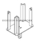 Q235 Stahlgerüst-Forkkopf-Bemalung / Verzinkte Veredelung