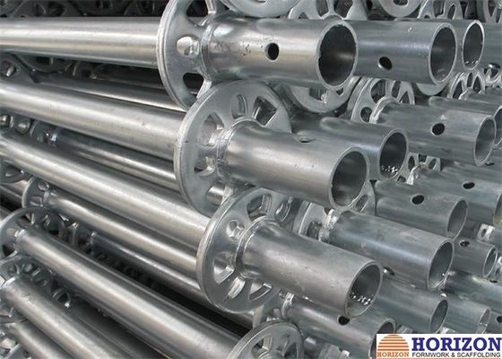 Q345 Stahl-Ringlock-Schaffolding-System für Auftragsarbeiten, HDG-Ausführung
